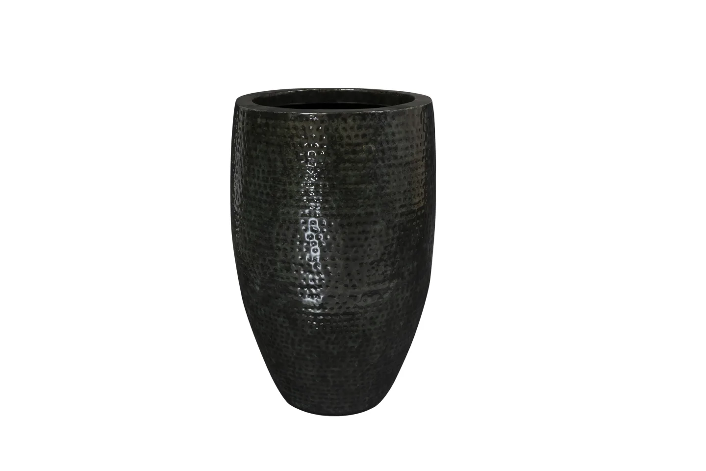 Decofinder Gefäss Thom, Metall, Schwarz H: 69 cm | Schubiger Möbel