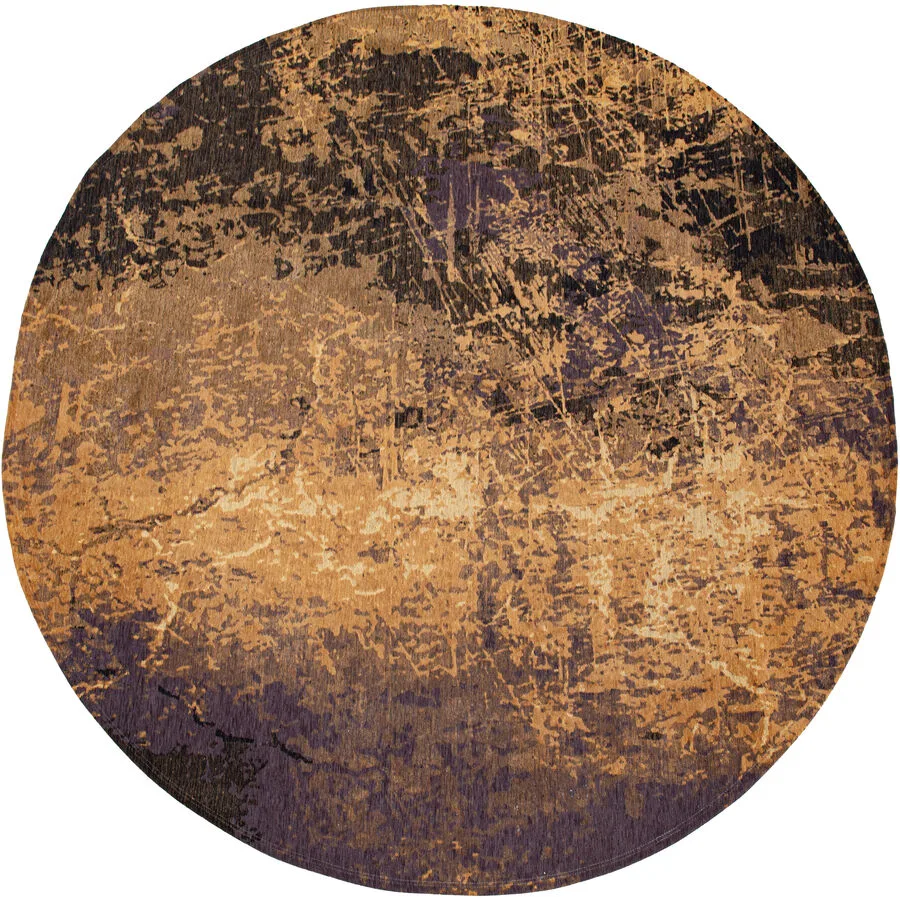 Teppich Cracks orange Polyester 140 x 140 cm