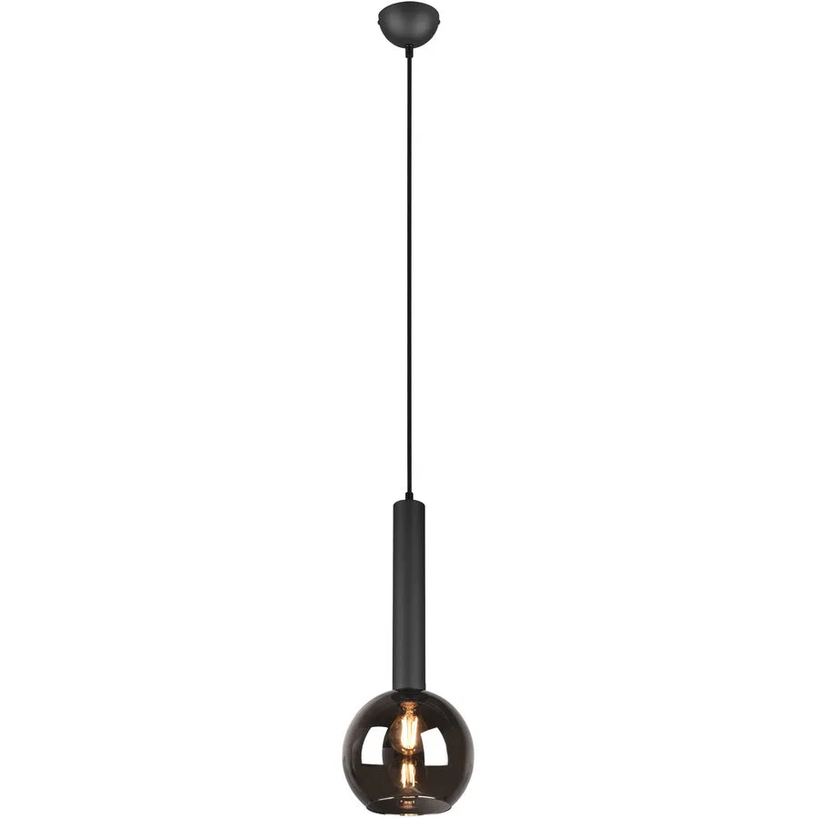 Pendellampe Caprid Schwarz Metall 20 cm 150 cm - Farbe: Schwarz matt