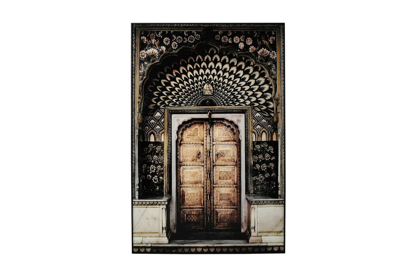 Gul Dörr Tavla - 80x120 cm Flerfärgad