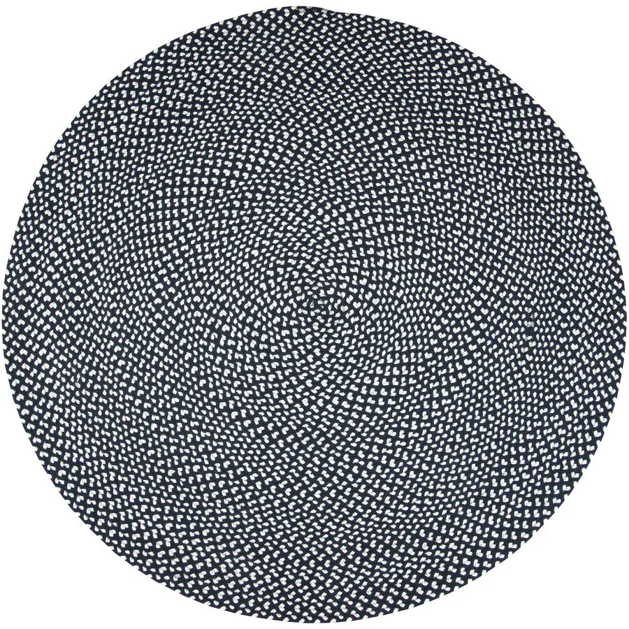 Kinderteppich Hermine schwarz Baumwolle 120 x 120 cm