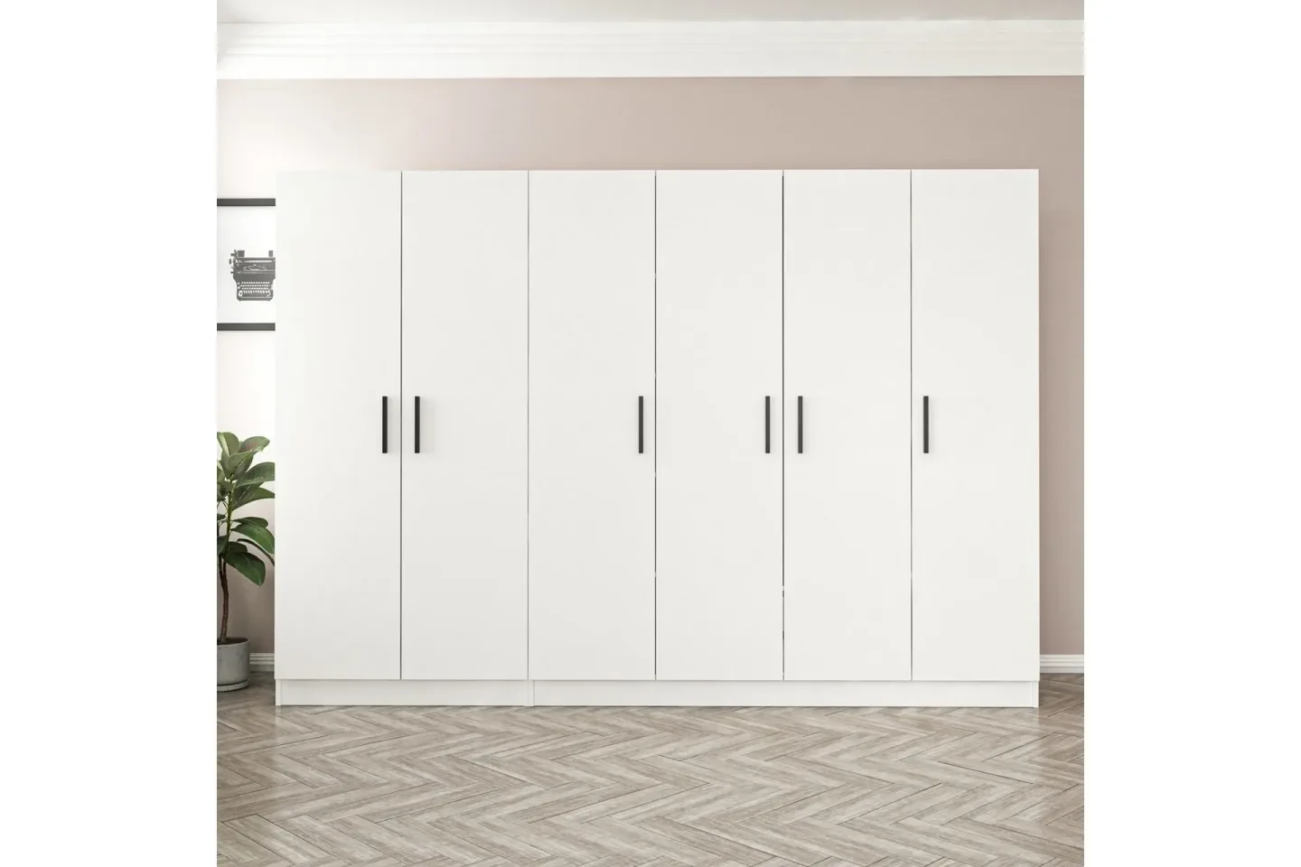 Fruitland Garderob 270 cm - Vit
