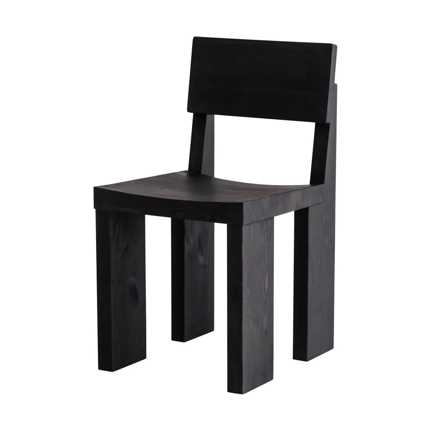 Vaarnii 001 Dining Chair stol Svartbetsad furu