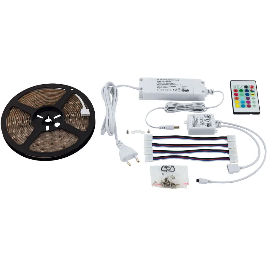 Eglo LED-Stripe LED Stripes-Flex Kunststoff 20 W 500 cm Warmweiss (2800 - 3200 Kelvin) - Farbe: Transparent - LED- LED Leuchtmittel