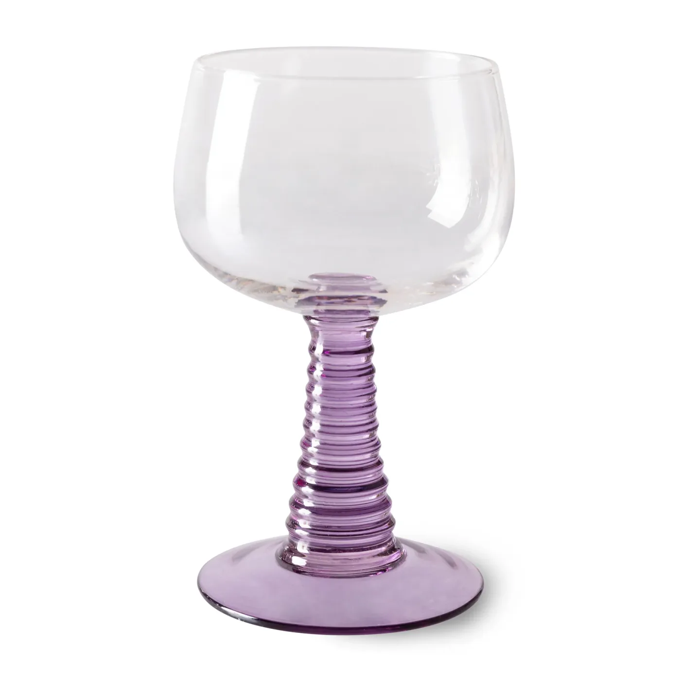 HKliving Swirl Weinglas hoch Purple