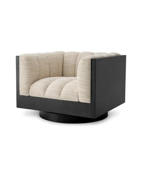 Davide Swivel Chair Skyward Sand