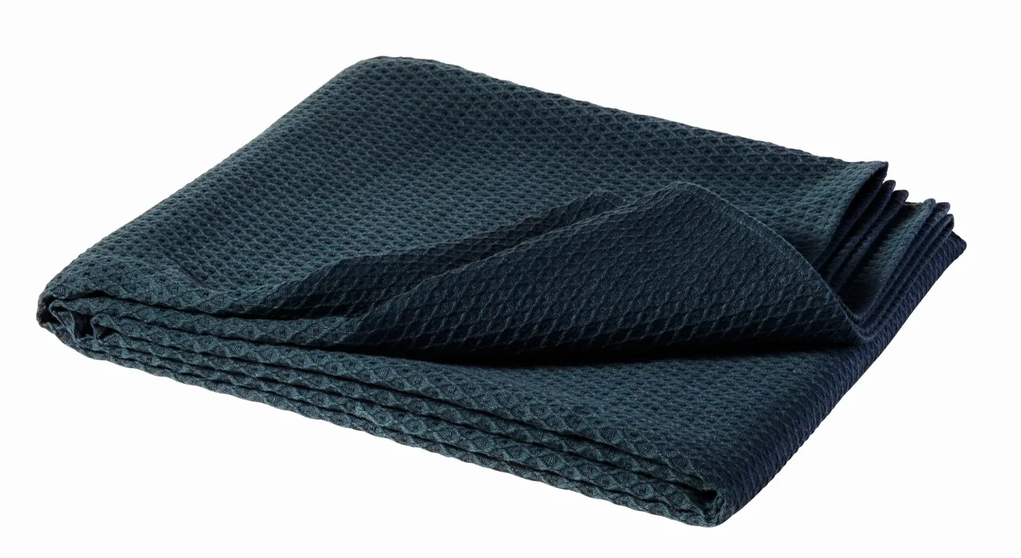 Scandi Living Kimono Bettüberwurf 139 x 260cm Storm blue (blau)