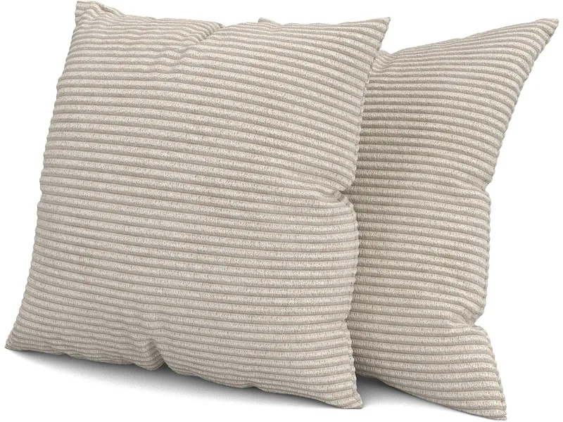 SWISS HOME STYLE Set 2 Kissen AMBER 40x40cm beige