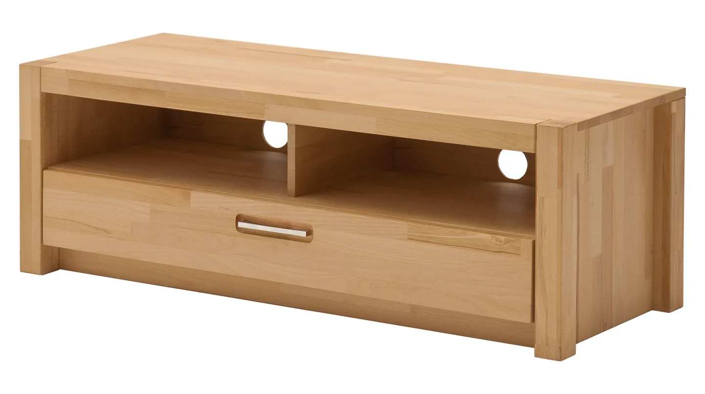 TV - Lowboard Kernbuche massiv geölt 125 cm - FENJA