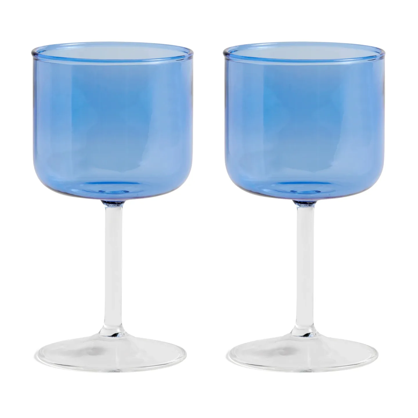 HAY Tint Weinglas 25cl 2er-Pack Blau-klar