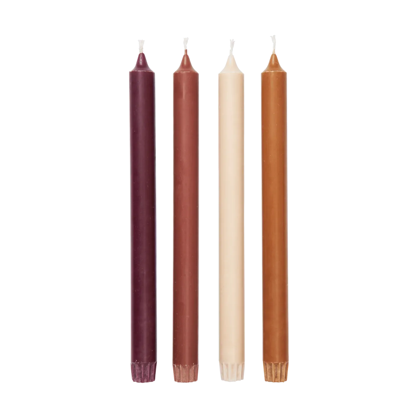 Ferm Living Pure candles 4-pack Roseate Blend