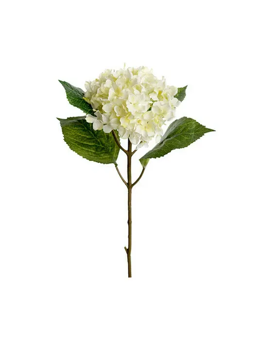 Kunstig Hortensia stilk hvid
