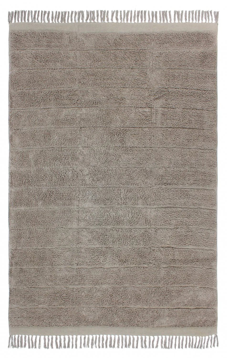 Ryetepper - Willow Natural Cotton Shaggy (taupe) (Størrelse: 200 x 290 cm)