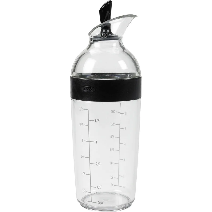 OXO Salatdressing Shaker 350ml, schwarz - Material: Kunststoff