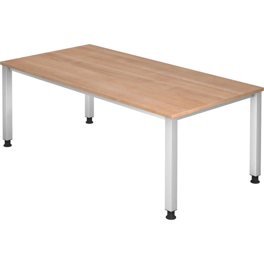 Schreibtisch Office nussbaum Holzwerkstoff B 200 T 100 cm