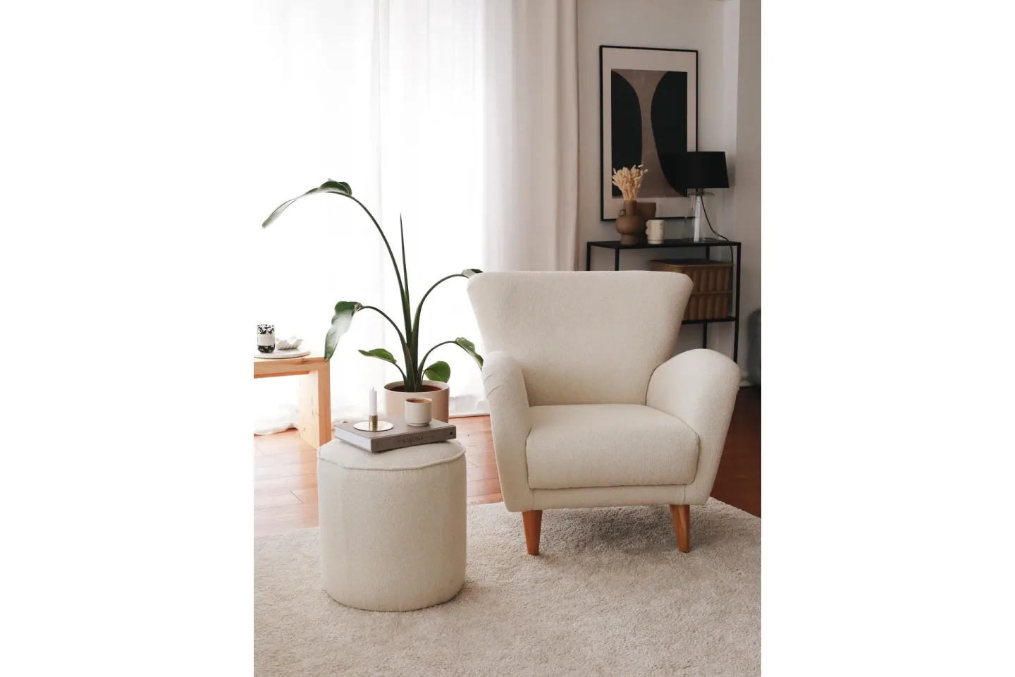 Patwa Teddy Fåtölj White - Vit