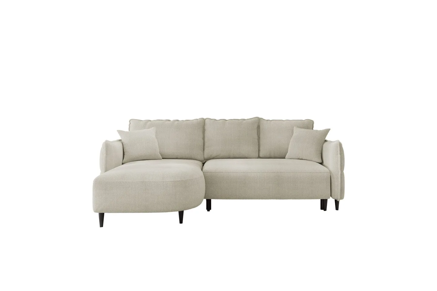 Sycylia Soffa med Divan 3-sits - Ljusgrå