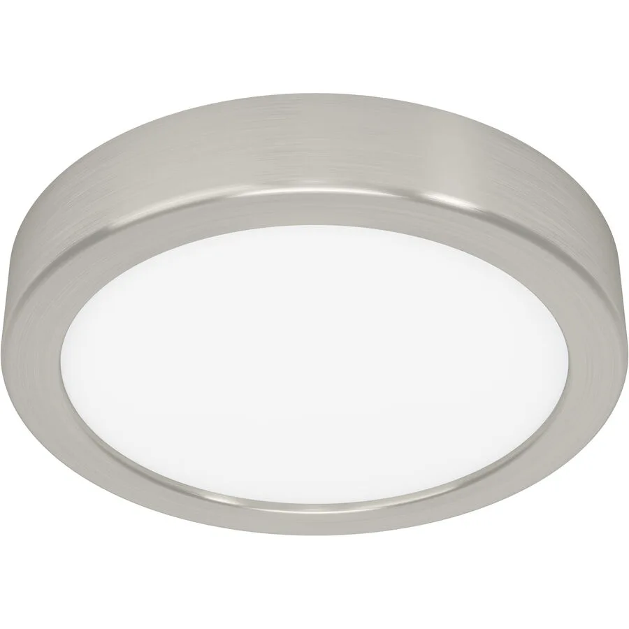 Eglo Deckenlampe Fueva 5 Grau Stahl 2.8 cm - Farbe: Nickel matt - LED - Lichtfarbe: Warmweiss - LED Energiesparlampen