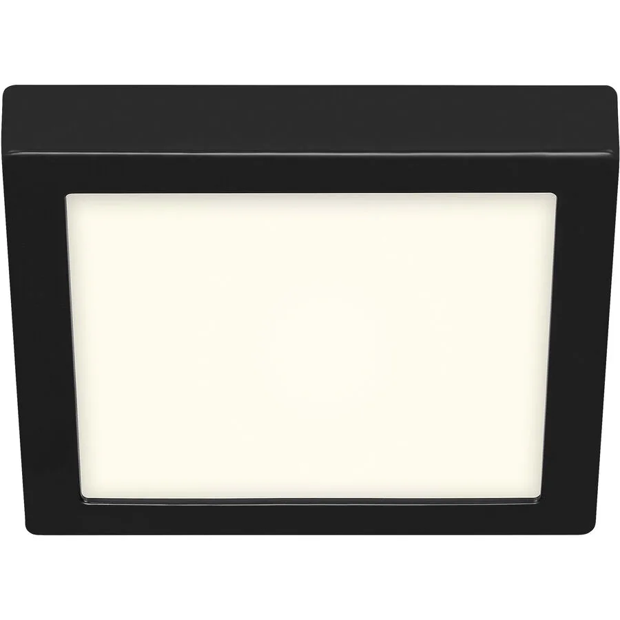 Deckenlampe Cissione Schwarz/Weiss Kunststoff/Metall 23 cm 3 cm - LED - Lichtfarbe: Helles Neutralweiss - Material: Metall/Kunststoff - Deckenlampe-