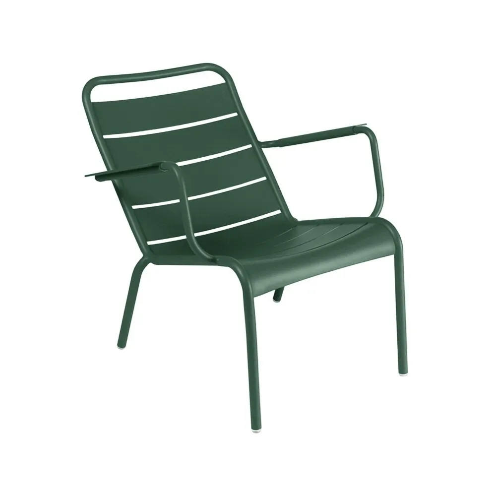 Fermob Luxembourg karmstol låg Cedar green (grön)