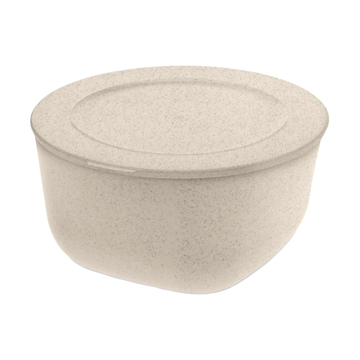 Koziol Connect Schüssel/Schale mit Deckel 2 L biozirkulärer Thermoplast Nature desert sand
