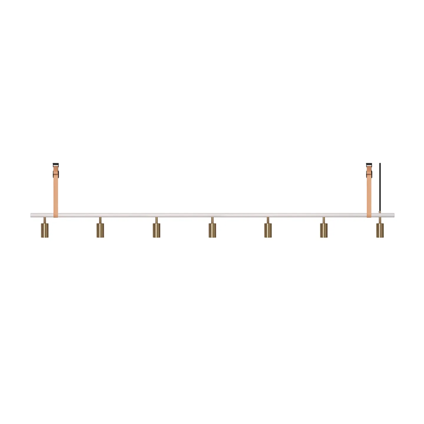 Rubn - Long John 7 White/Brass / Nature Leather - Takkronor - Niclas Hoflin - Guld,Vit