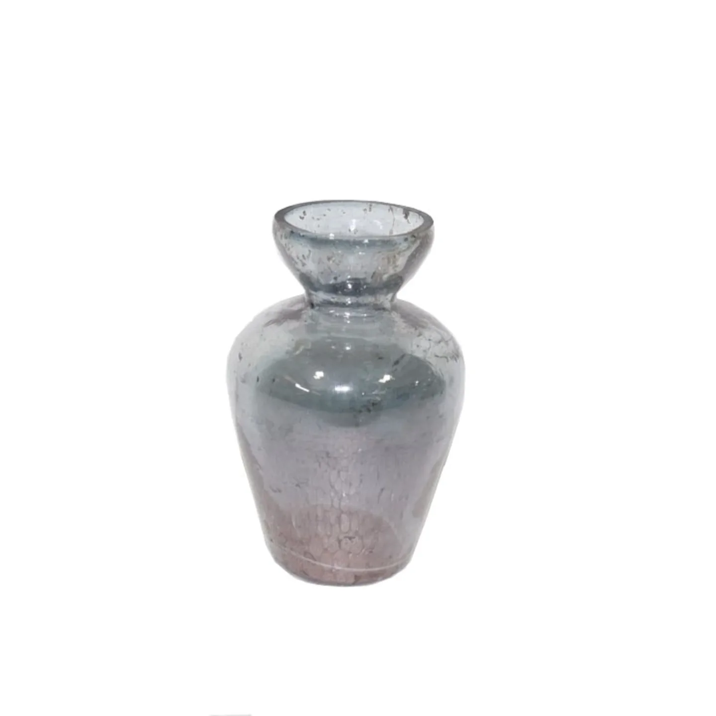 Decofinder Vase Glas Grau H: 11 cm | Schubiger Möbel