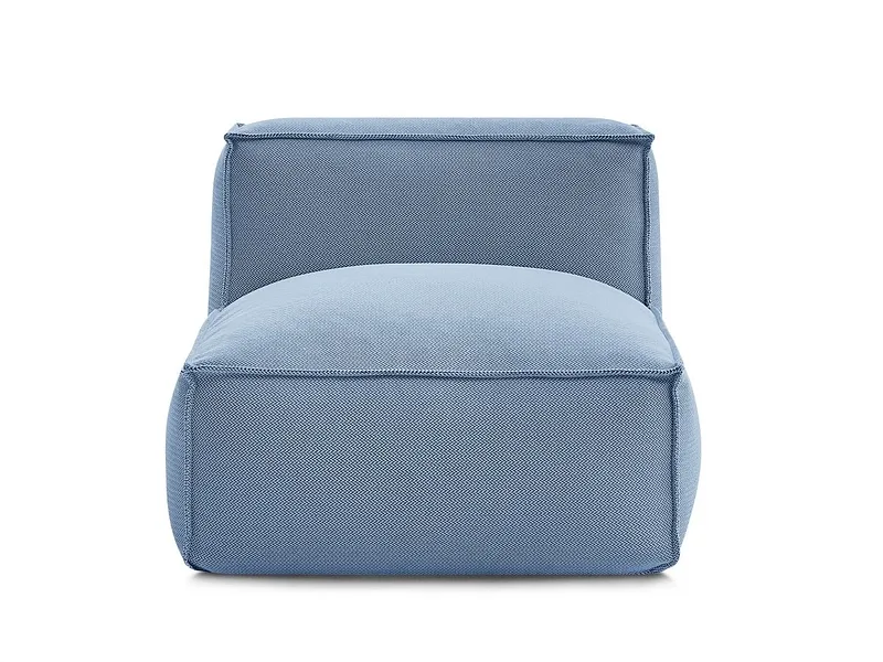 Modulare Sessel für Gartensofa BOBOCHIC BIARRITZ Stoff chiniert blau