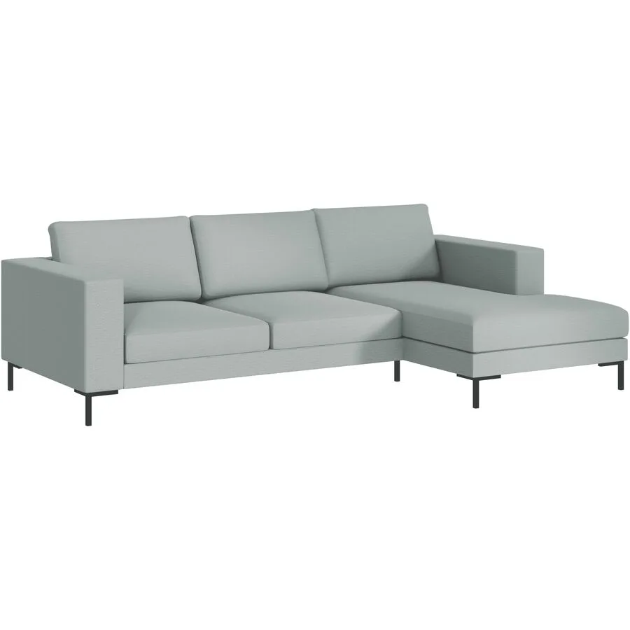 Ecksofa Domino Rechts Stoff/Mischgewebe olivgrün B 250 T 151 cm - Möbel Konfigurator: Traummöbel individuell zusammenstellen