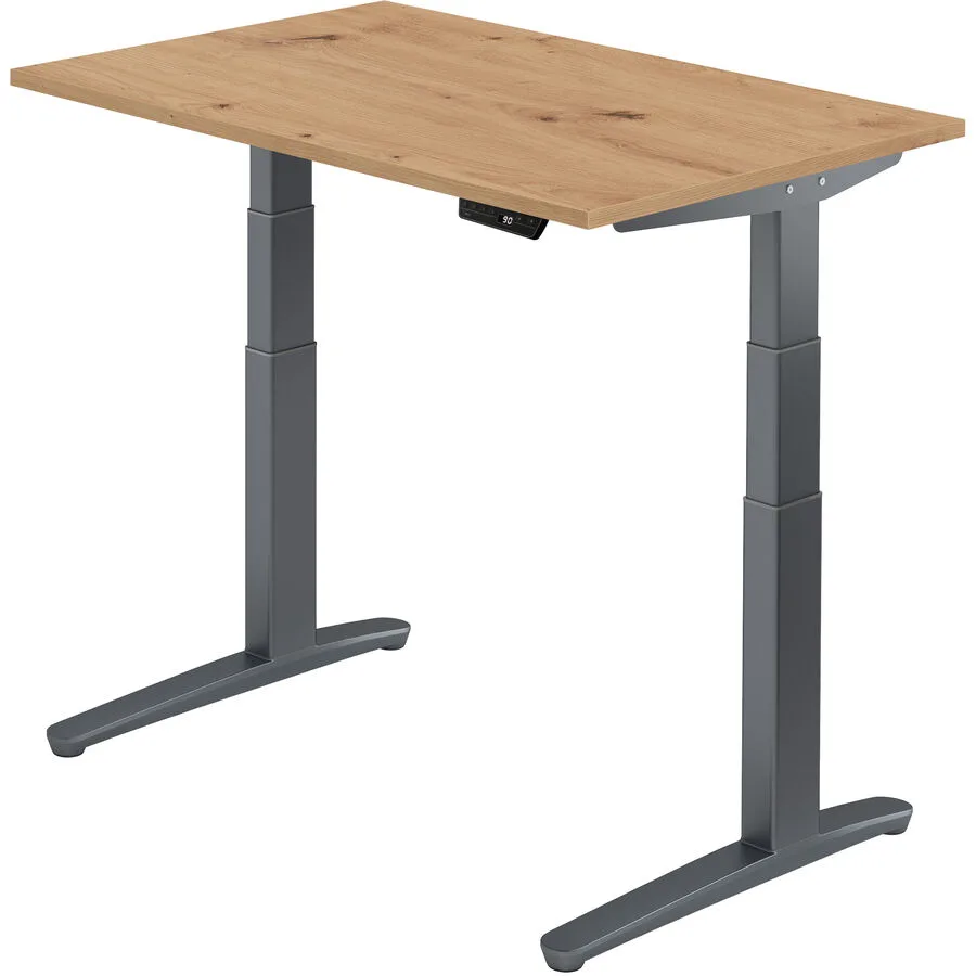 Schreibtisch Office Asteiche Holzwerkstoff B 120 T 80 cm