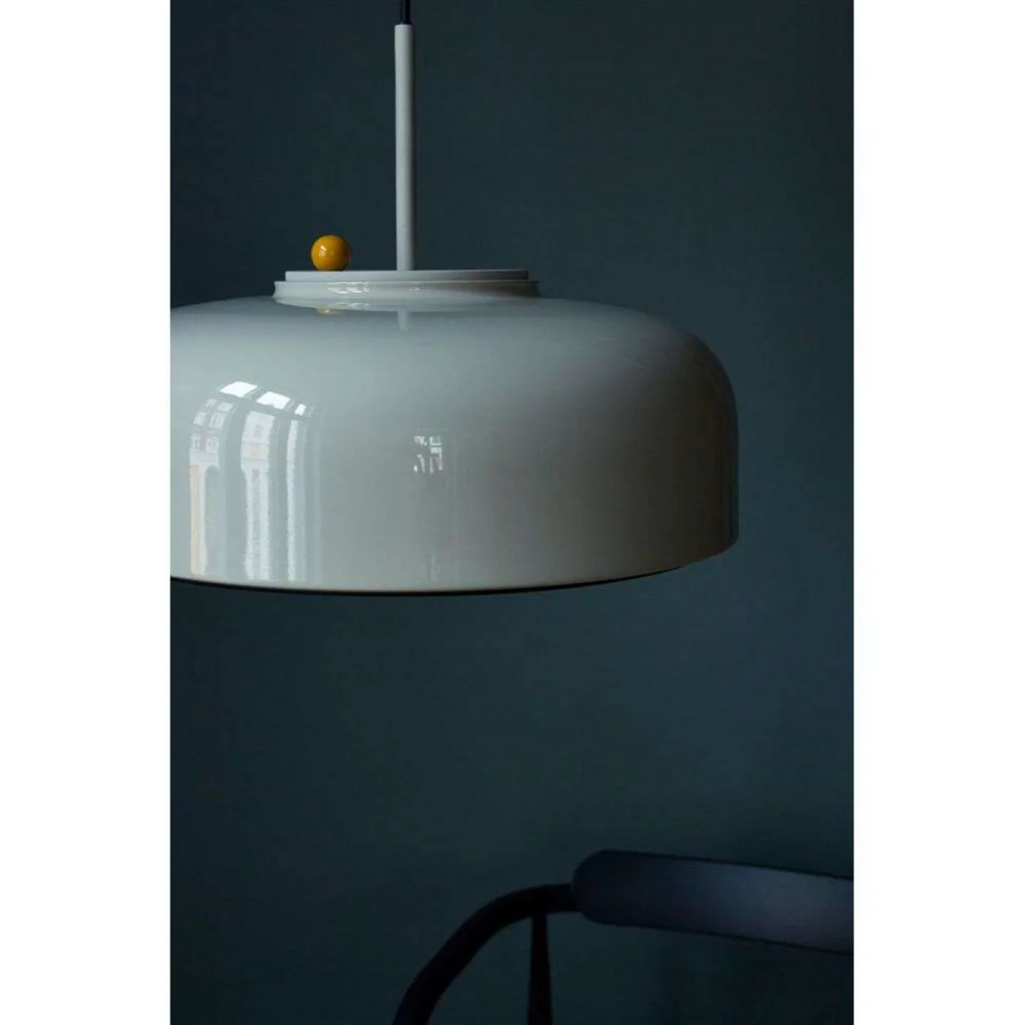 Podgy pendellampe, grå/gul, Ø 42 cm PLEASE WAIT to be SEATED - Spisestue - Aluminium