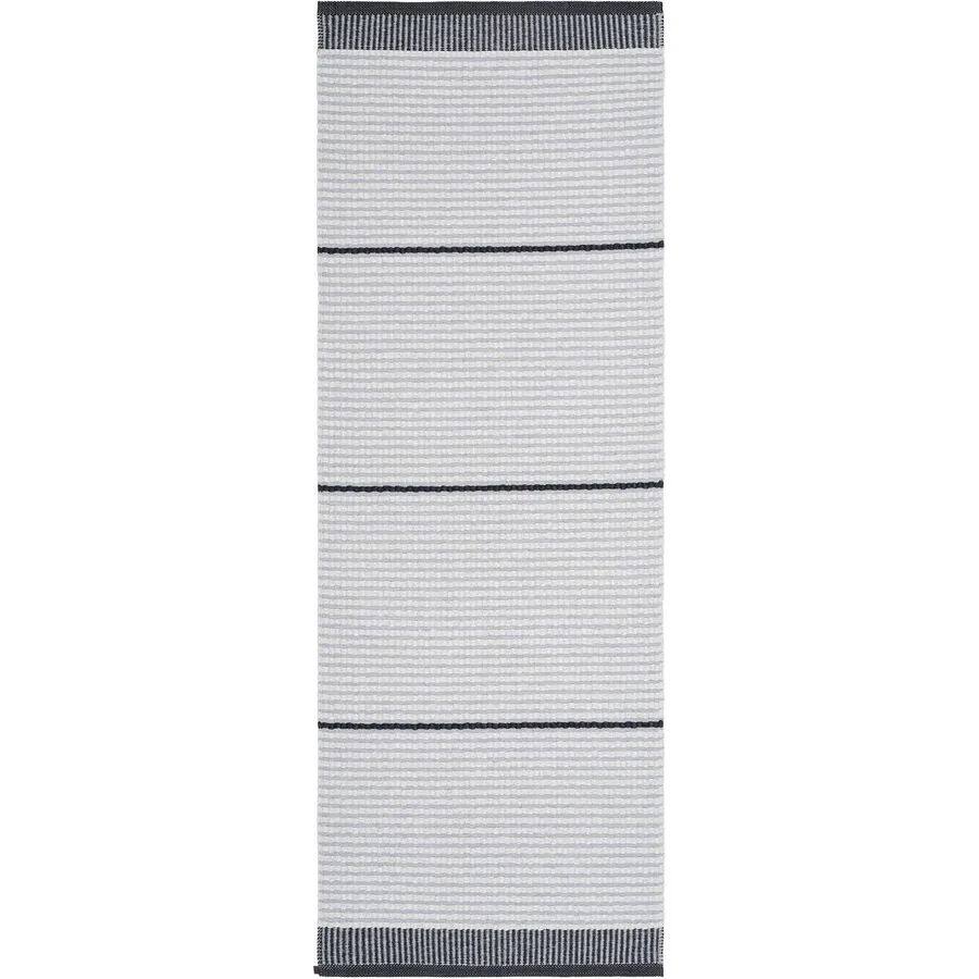 HORREDSMATTAN Outdoor-Teppich Rosa schwarz Streifen Mischgewebe 70 x 400 cm