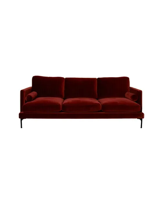 Bonham Sofa 3-seater Sangria/Black