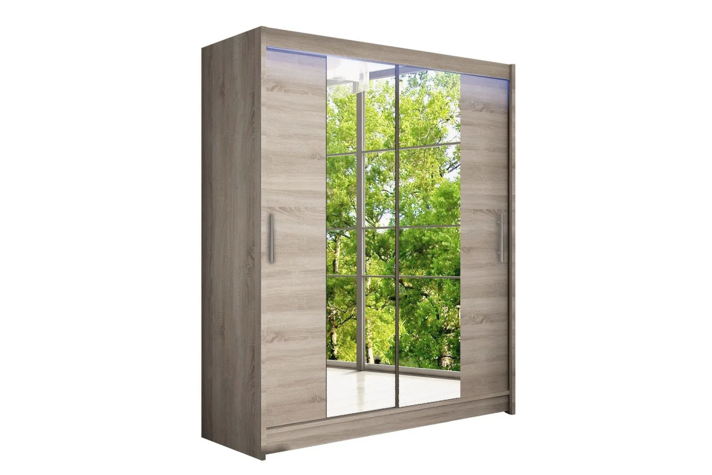 Leila Garderob med Spegel 150x200 cm - Beige