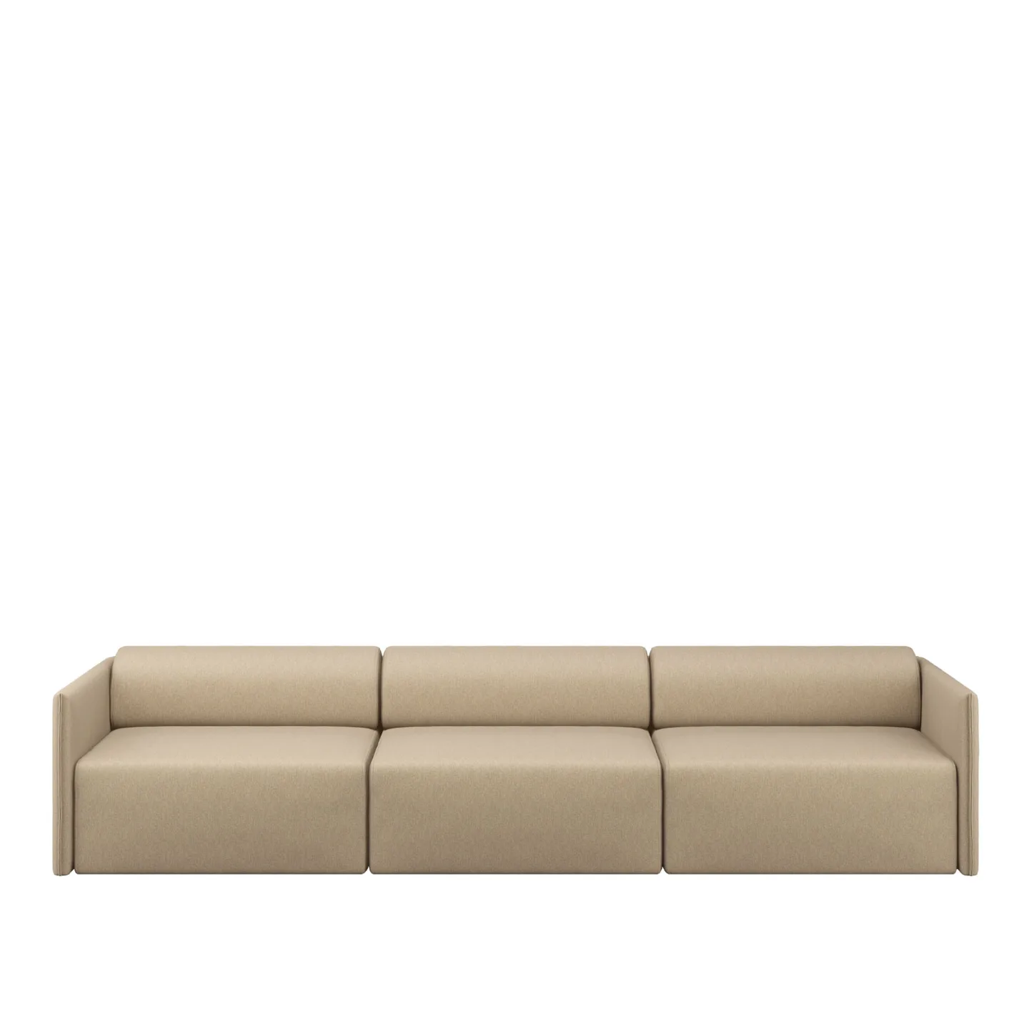 HEM - Palo Block 3-seater Sofa Low Back Beige - Soffor - Beige - Metall/Plast/Ull