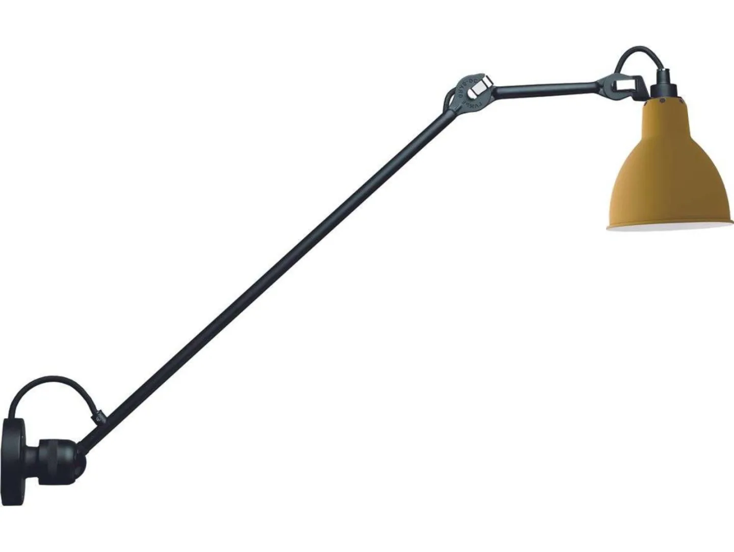 304L60 Vägglampa Gul - Lampe Gras - Vardagsrum - Design - Metall