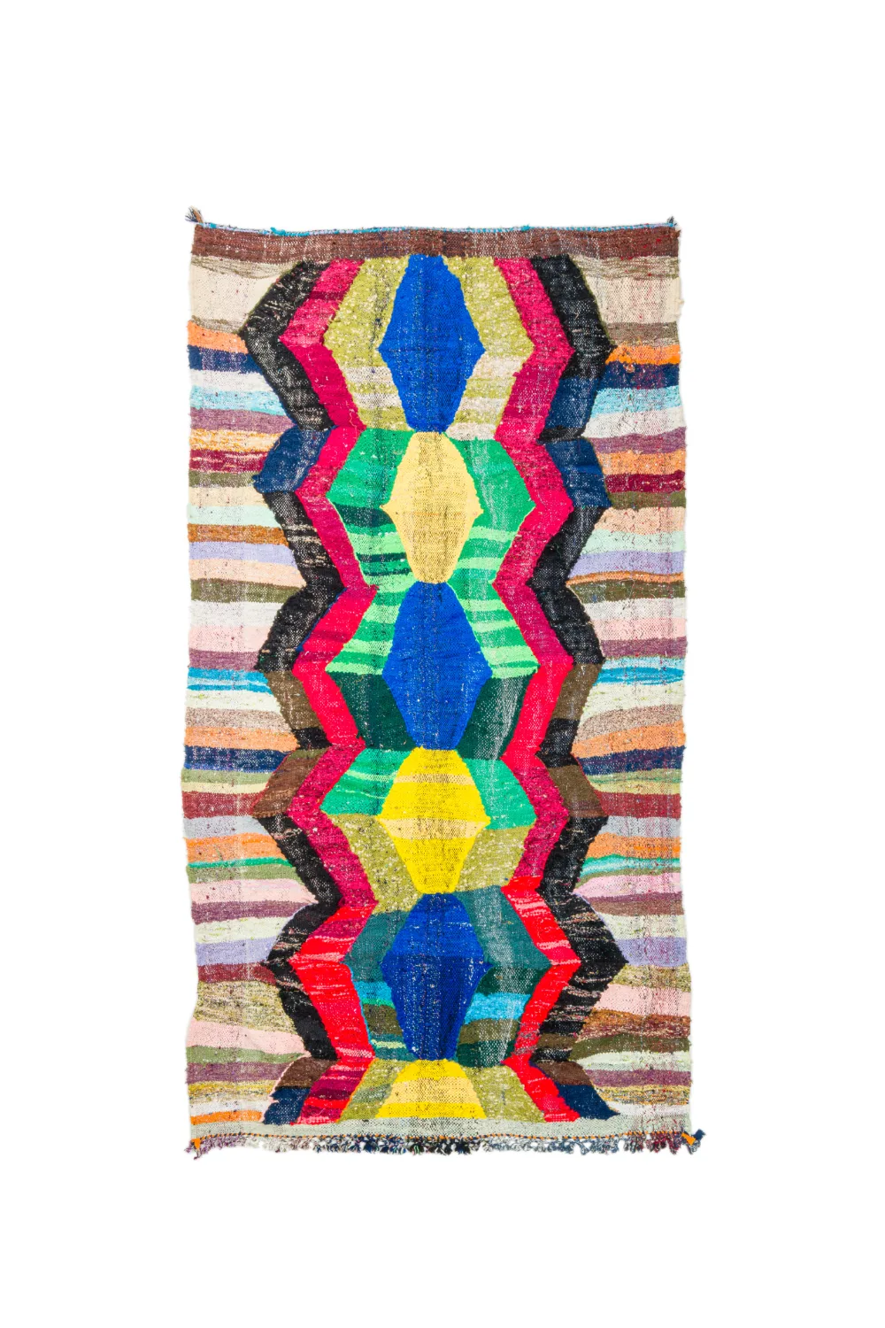 Marokkansk Boucherouite-teppe 150 x 275 cm (Størrelse: 150 x 275 cm)