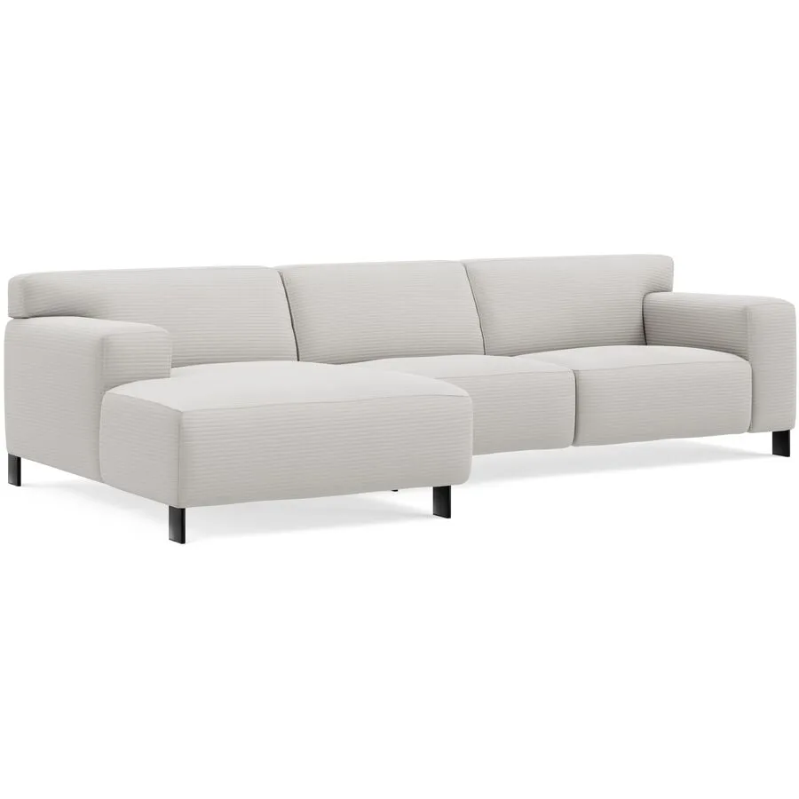 Ecksofa Vada Rechts Stoff white B 301 T 160 cm - Möbel Konfigurator: Traummöbel individuell zusammenstellen