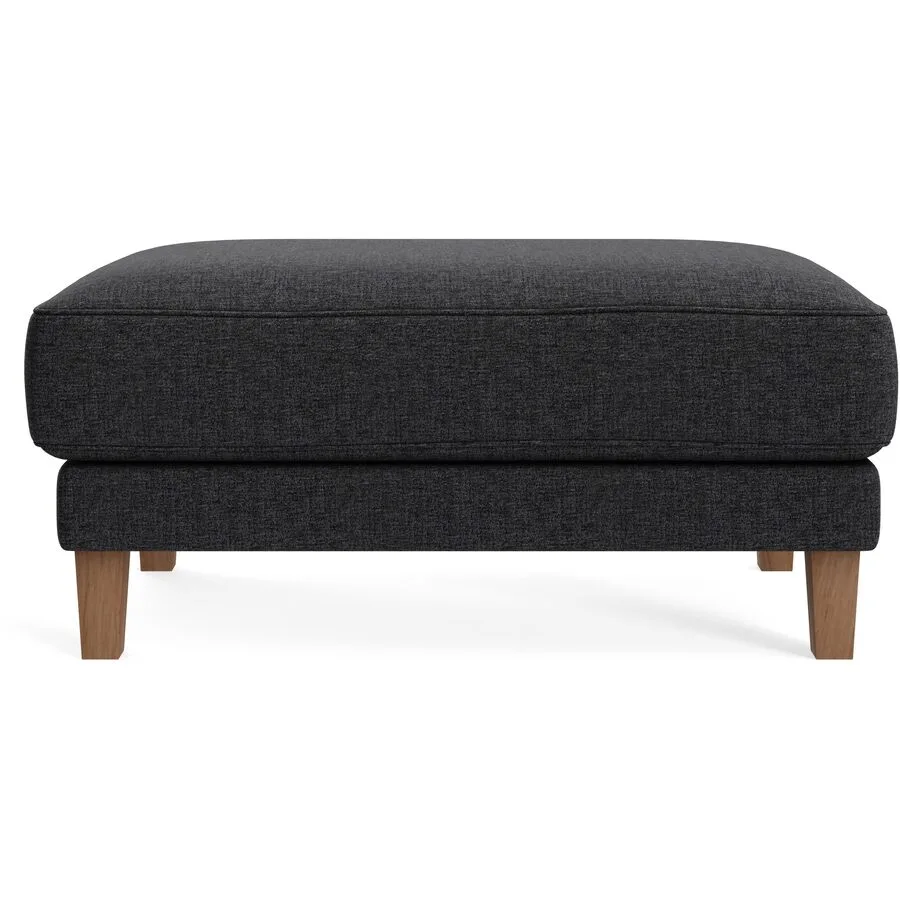 Hocker Avena anthrazit Stoff/Holzfuss walnuss B 101 H 45 cm - Möbel Konfigurator: Traummöbel individuell zusammenstellen