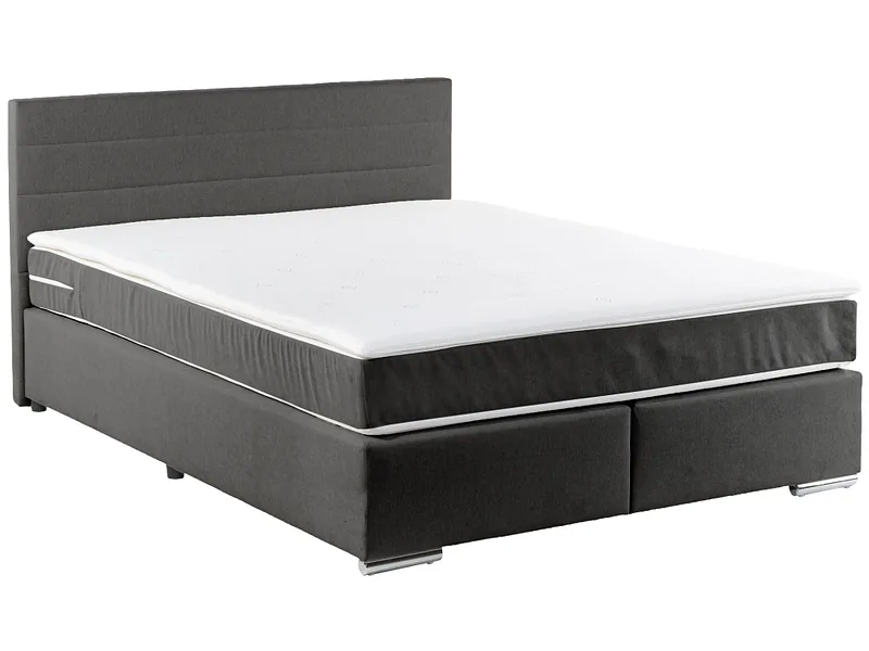 Boxspringbett SORCHA schwarz 140x200cm fest