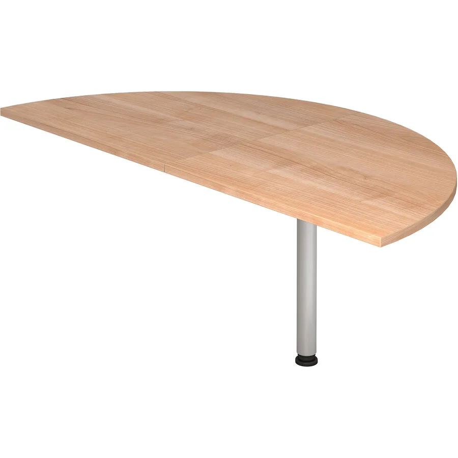 Anbautisch Office nussbaum Holzwerkstoff Höhenverstellbar B 160 T 80 cm