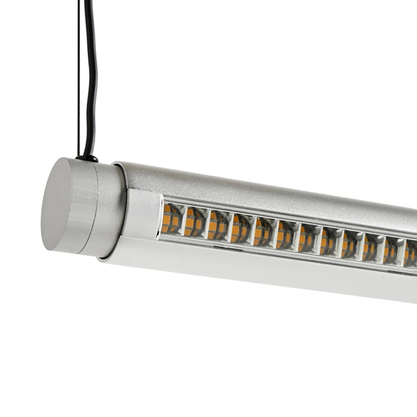 Factor Lineær retningsbestemt LED-hængelampe, aluminium, drejelig - HAY Factor Linear 1500 - Køkken - Design - Metal - Med én lyskilde