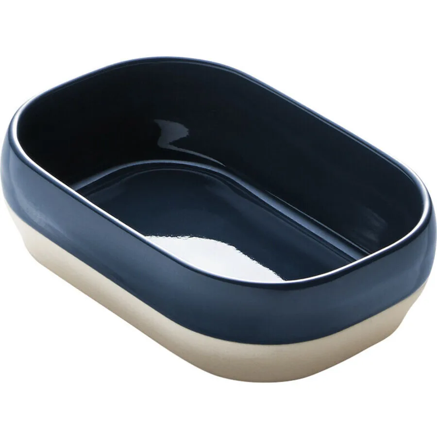 DEGRENNE Auflaufform Bahia braun/blau Stoneware Rechteckig B 10.7 cm T 15.5 cm