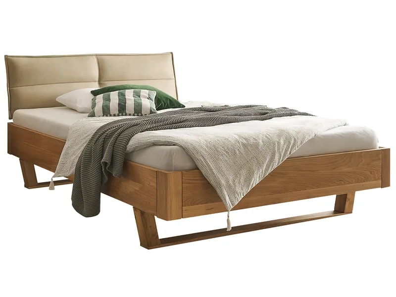 Bett PHOENIX 140x200cm massives holz eiche