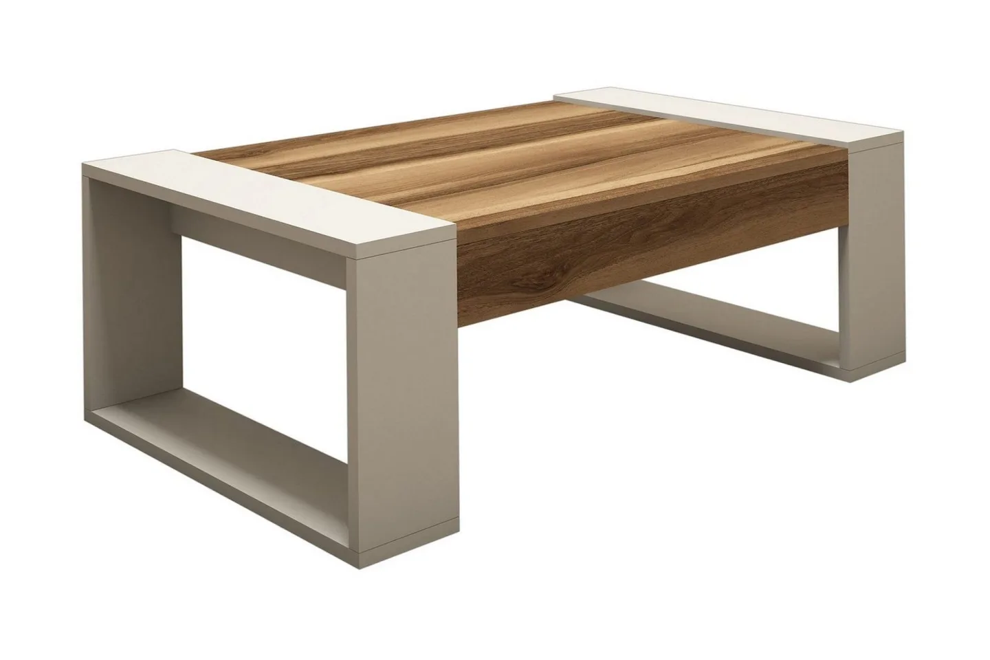 Hommaz Soffbord 102 cm - Valnötsbrun/Krämvit