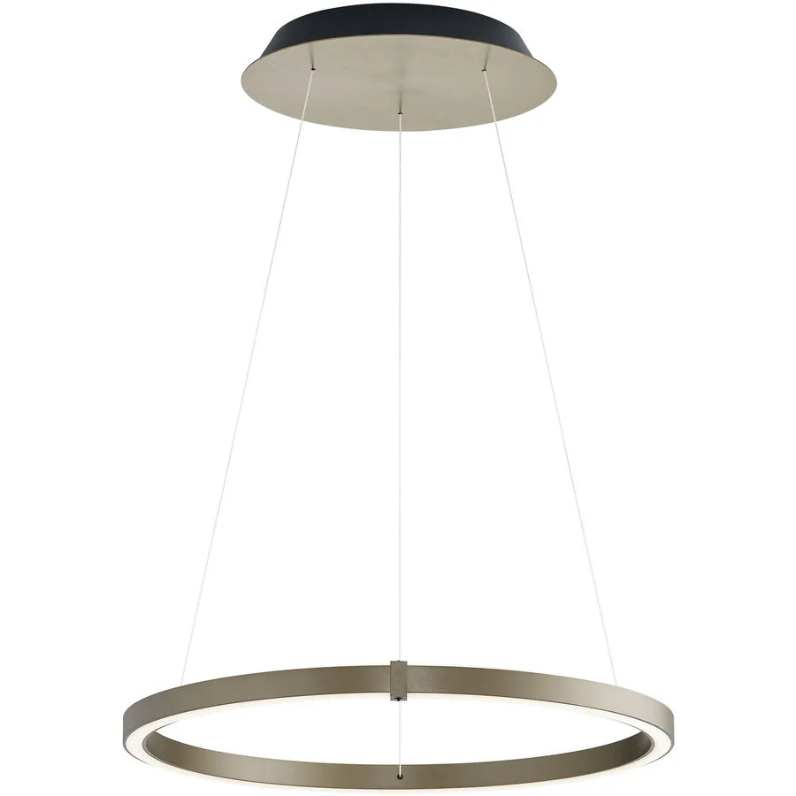 Designer-Pendellampe Bankamp Line bronze 63 cm - Material: Aluminium/Stahl - LED - Lichtfarbe: Extra warmweiss - LED Energiesparlampen