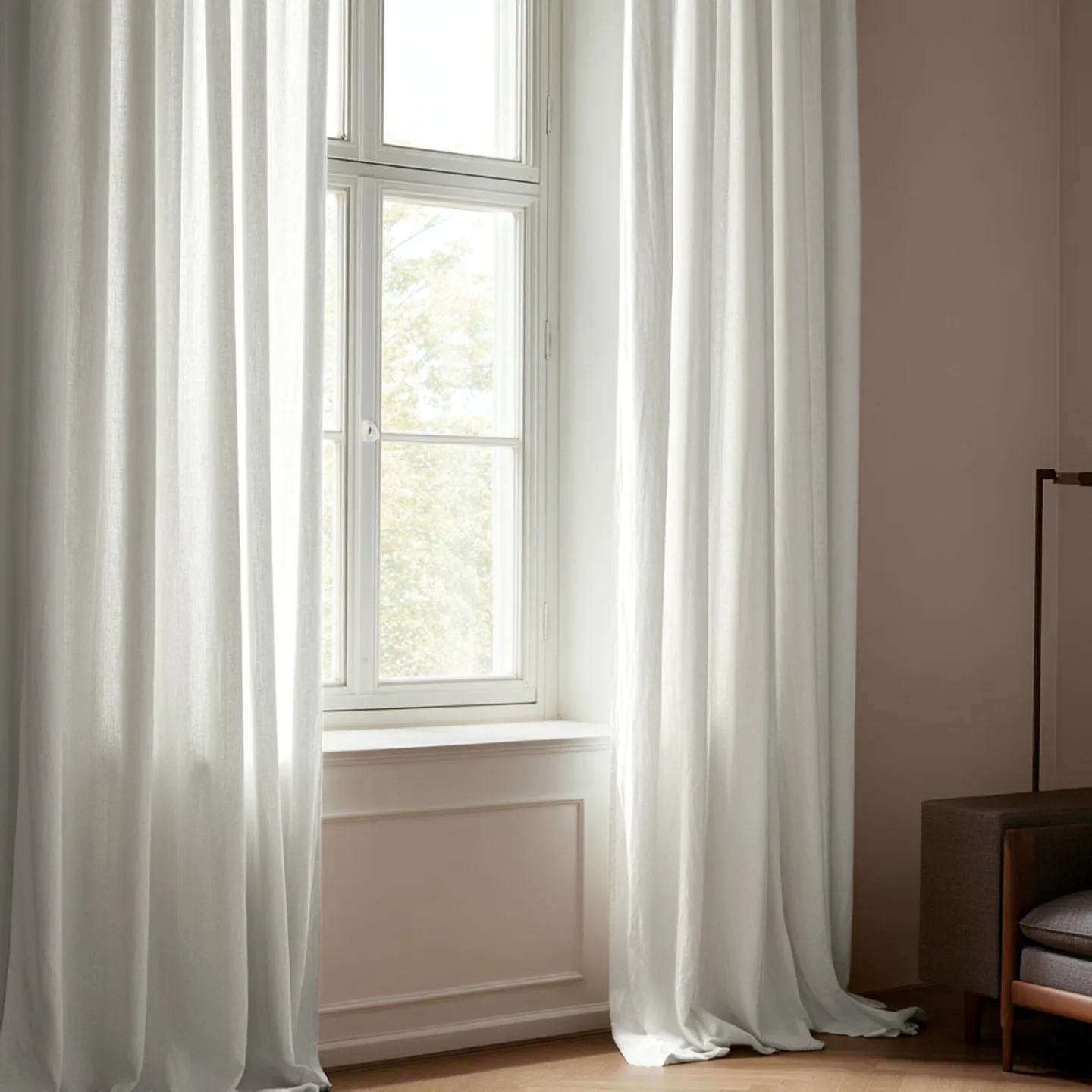 Gardiner - Lingardin Luana (hvit) (Størrelse: 140 x 220 cm)