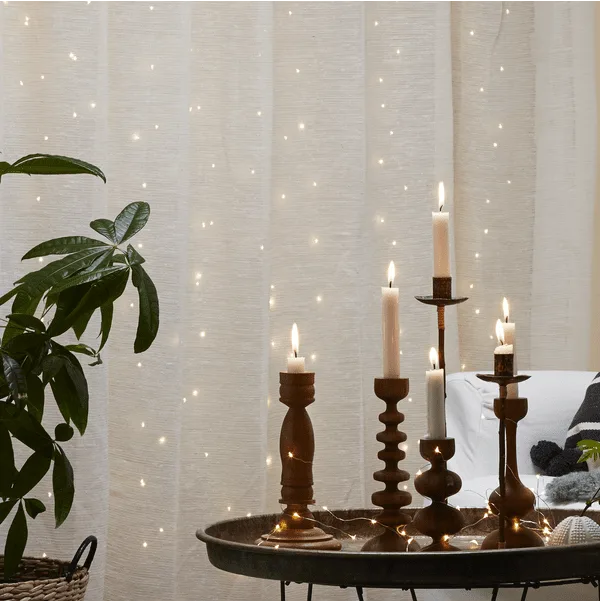 Star Trading - Ljusgardin Dew Drop 1m - Ljusslinga - Silver