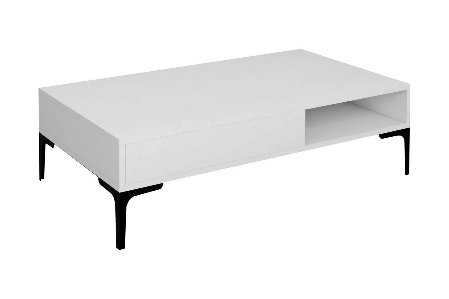 Poko Soffbord 105x32,6x105 cm - Vit