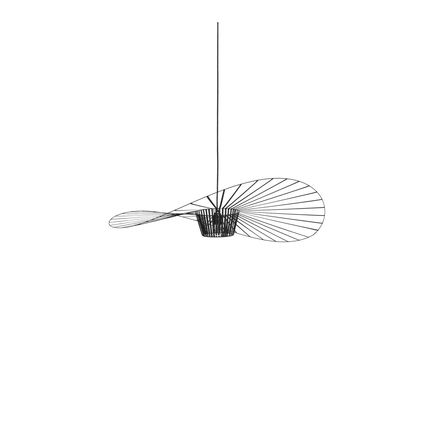 Petite Friture - Vertigo pendellampa liten 110cm black - Pendellampor - Constance Guisset - Svart
